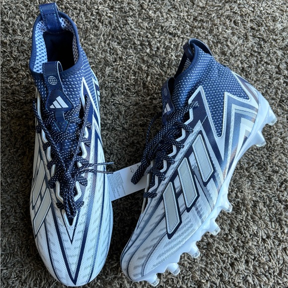 Adidas Freak 23 INLINE White/Navy Blue Football Cleats Size 12.5